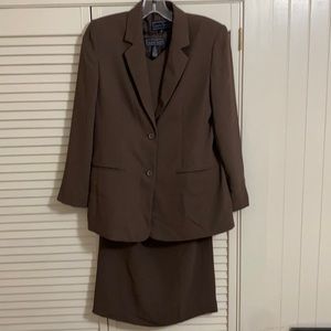 Vintage brown 3 piece suit set